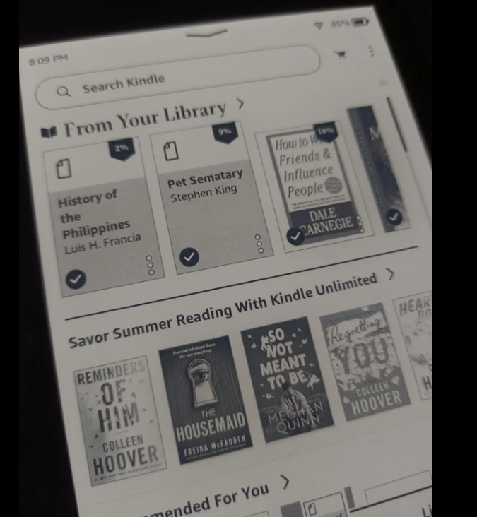 A validated EPUB3 book displayed on a Kindle device