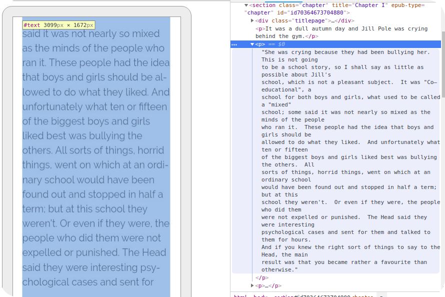 A single enormous paragraph of code stretching across several pages